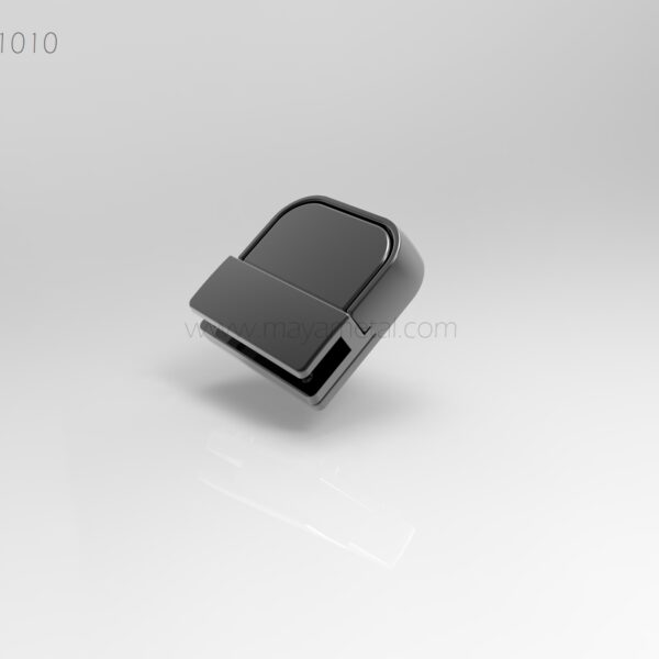 Gunmetal Square Press Lock - MYL1010 by Maya Metal