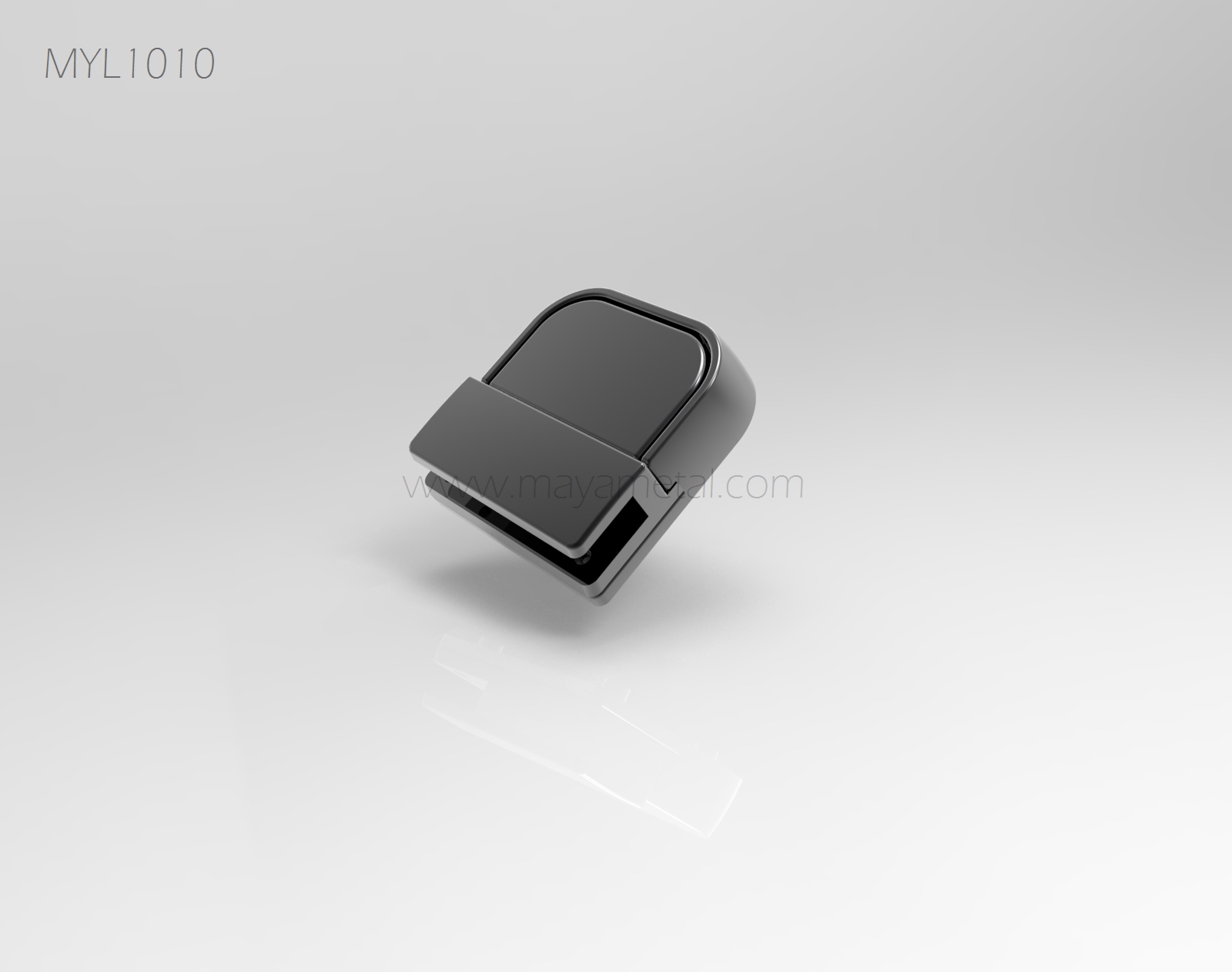 Gunmetal square press lock clasp for bag closures