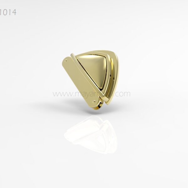 Gold Triangular Tuck Lock Clasp - MYL1014 by Maya Metal