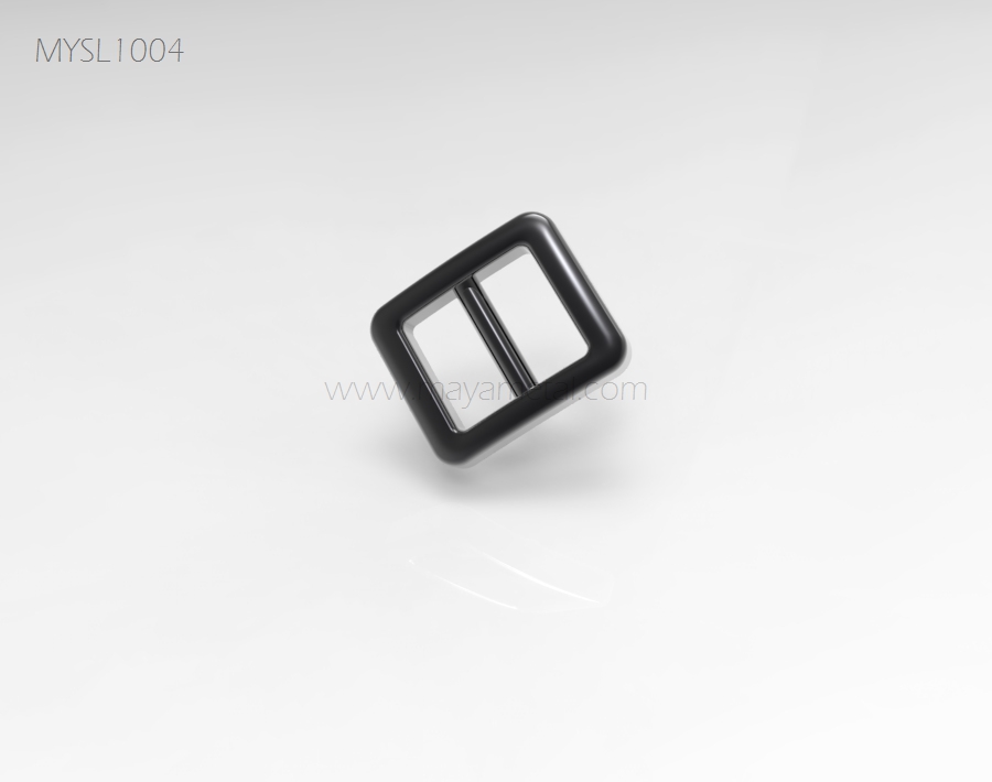 Matte Black Rounded Slider Buckle - MYSL1004 by Maya Metal