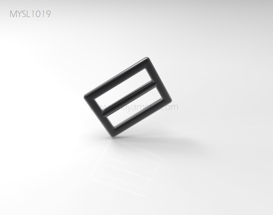 Gunmetal Tri-Glide Slider Buckle - MYSL1019 by Maya Metal