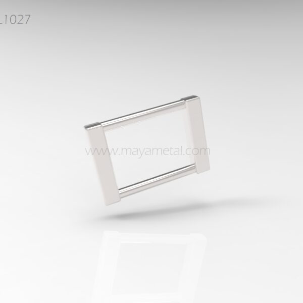 Silver Rectangular Slider Loop - MYSL1027 by Maya Metal