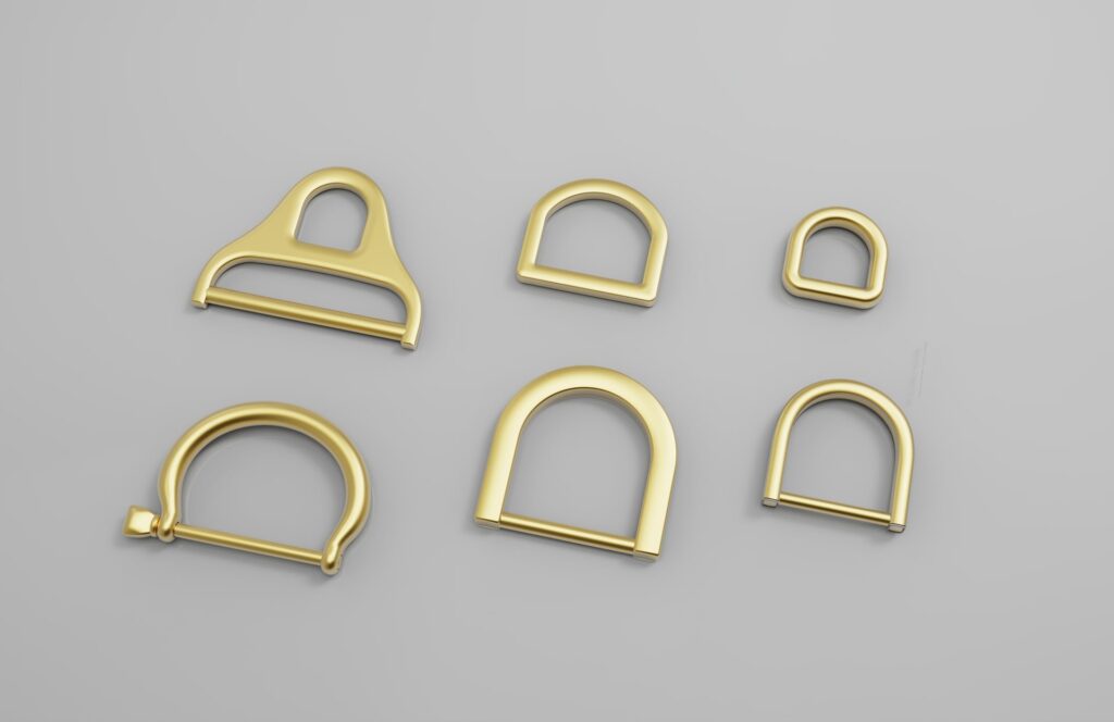 Brass D rings and O rings by Maya Metal