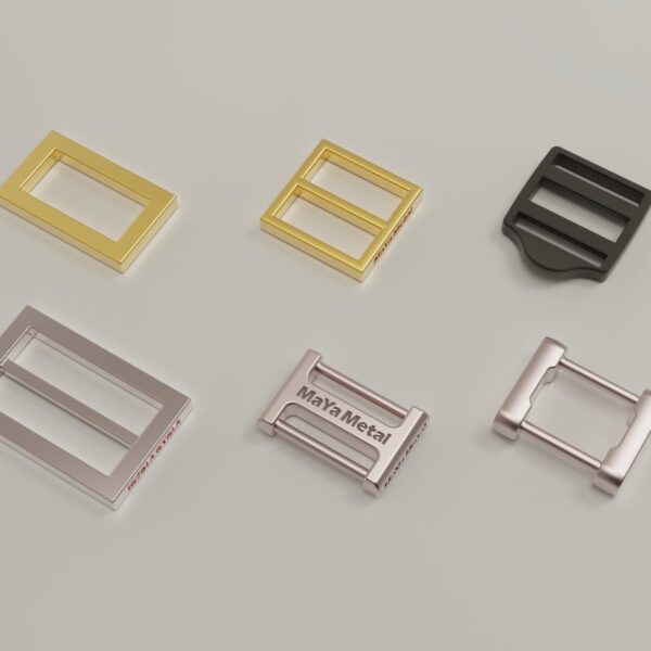Metal slider buckles and loops by Maya Metal
